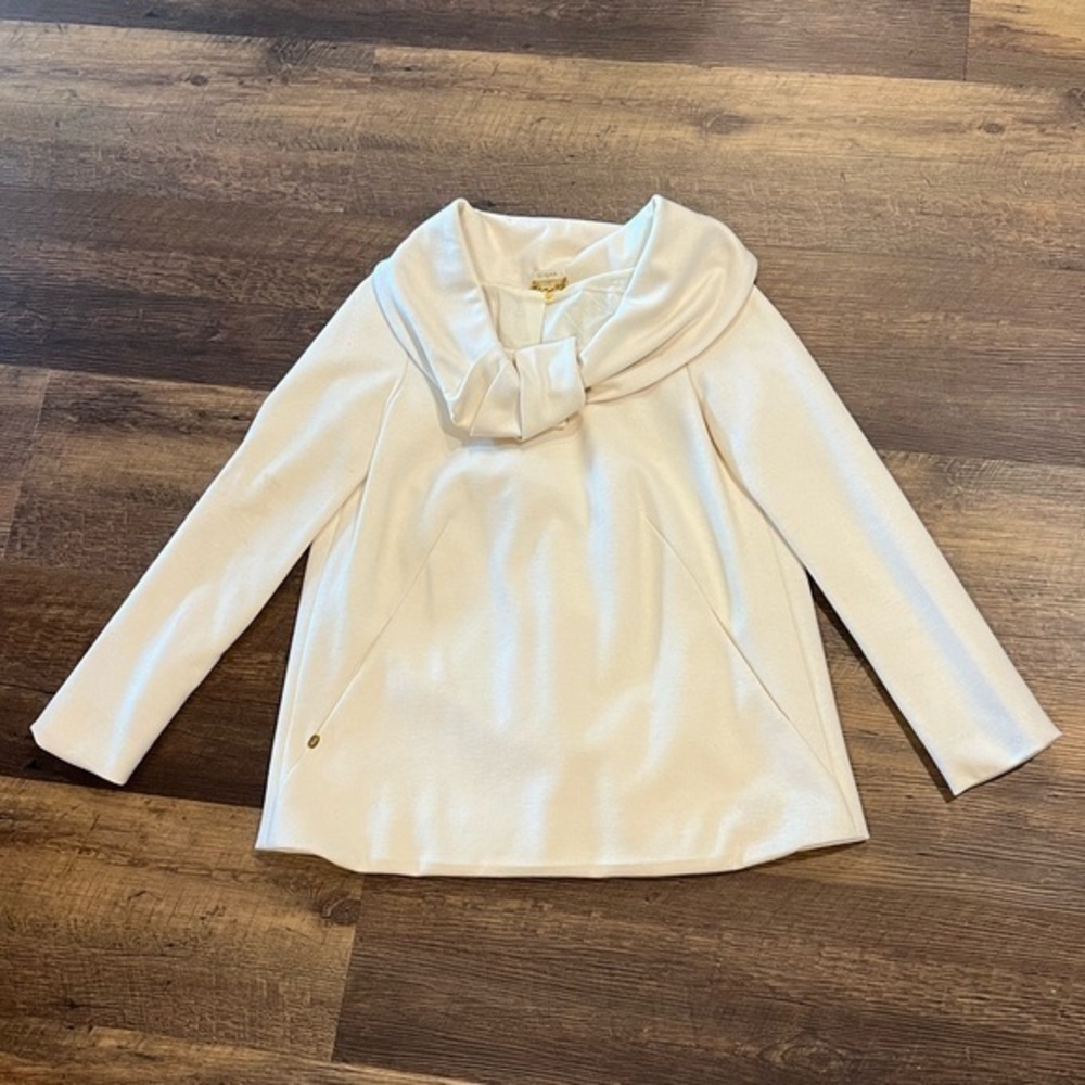 Elijah 100% Lana Wool‎ jacket womens size extra small soft winter white vintage